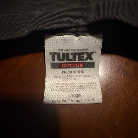 Vintage James Dean Portrait T-Shirt Tultex Black Size Large 90s Style Graphic T - Picture 3 of 3